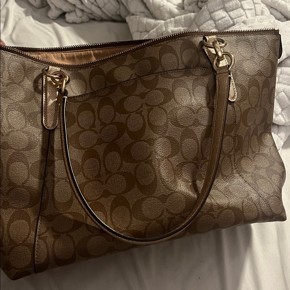 Coach Signature Print Tote - Picture 11 of 13